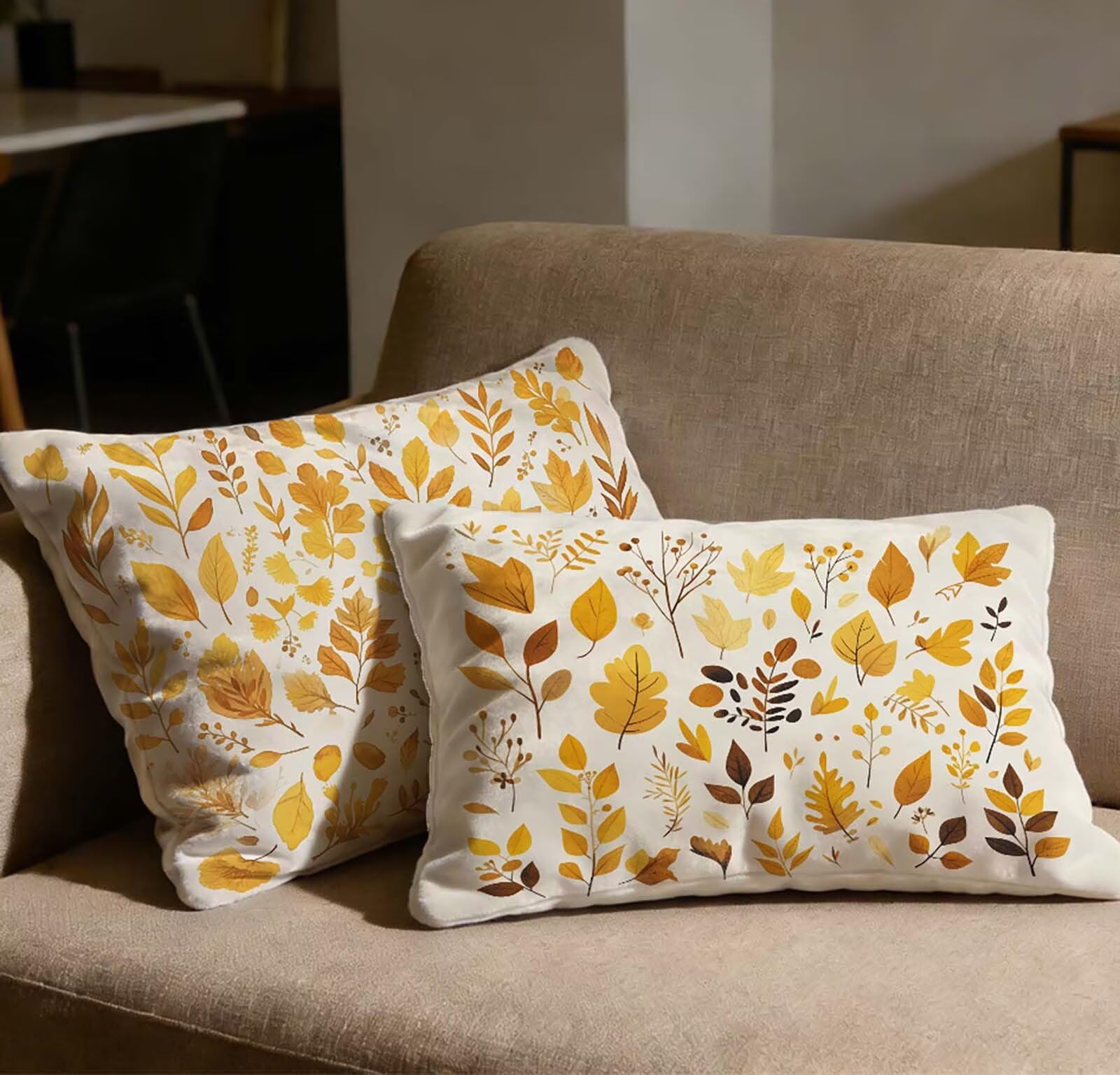 Taie oreiller 50x70 lot de 2 housse coussin orange velours rectangulaire O-206C