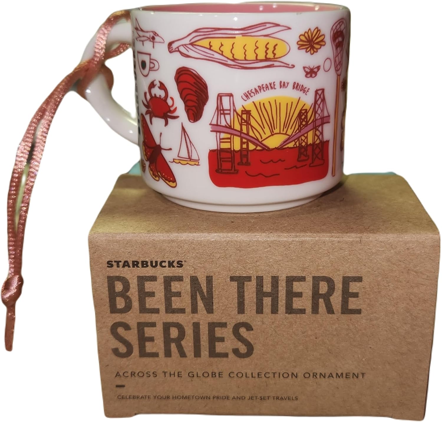 Starbucks Maryland Been There Series Ceramic Coffee Mug Demitasse Ornament 2 oz