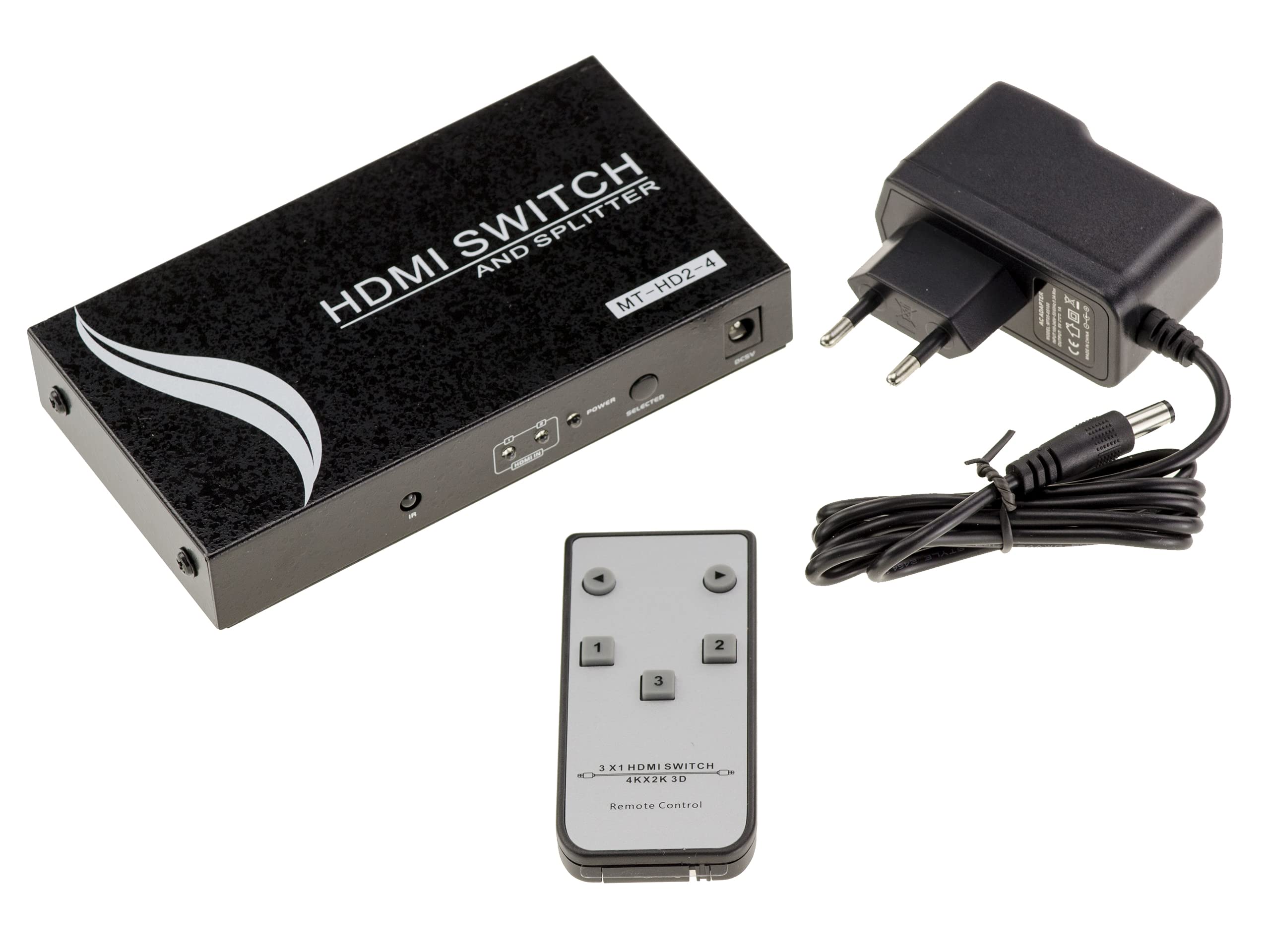 KALEA-INFORMATIQUE Splitter video di tipo switch e splitter HDMI da 2 a 4: scelta di una delle due possibili sorgenti e visualizzazione simultanea su quattro schermi.