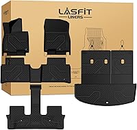 Vista 39 de LASFIT Alfombrillas para automóvil, para todo tipo de clima, elastómero termoplástico personalizable, fácil de limpiar, resistente, no se doblan