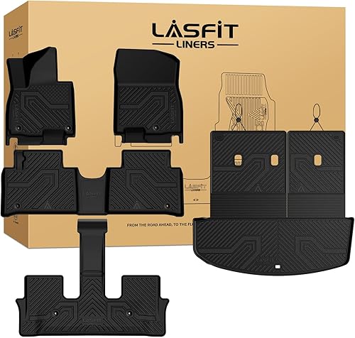 Miniatura 39 de LASFIT Alfombrillas para automóvil, para todo tipo de clima, elastómero termoplástico personalizable, fácil de limpiar, resistente, no se doblan