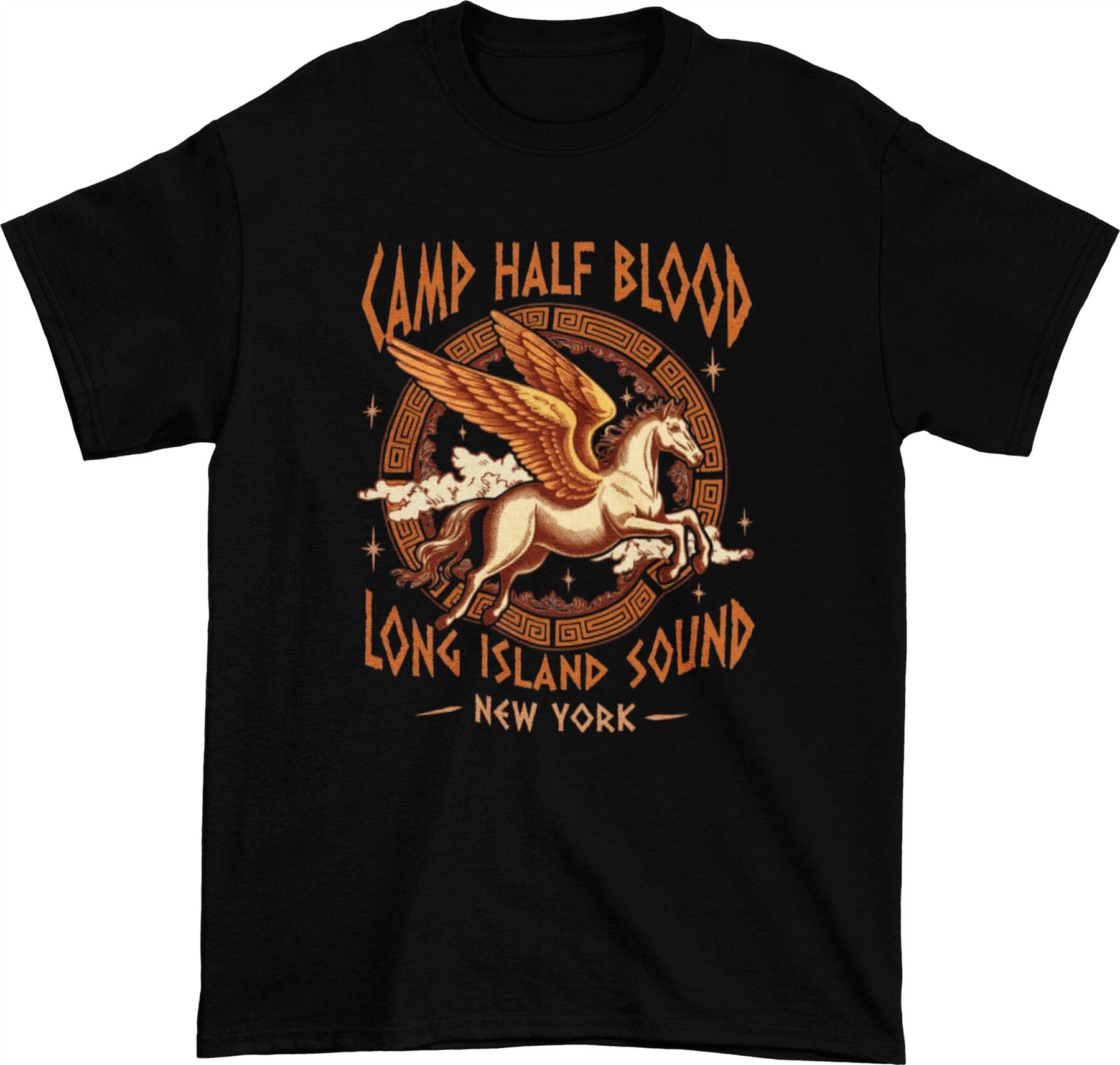 Tribal T-Shirts Camp Half Blood T Shirt - Unisex Adults & Kids - Inspired by Percy Jackson (Large, Black)