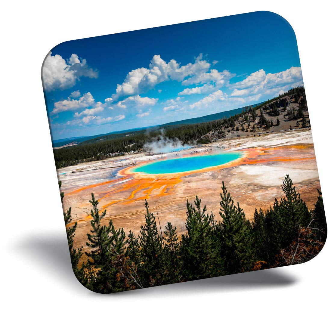 Destination Vinyl Ltd Fridge Magnet - Yellowstone National Park USA 21638