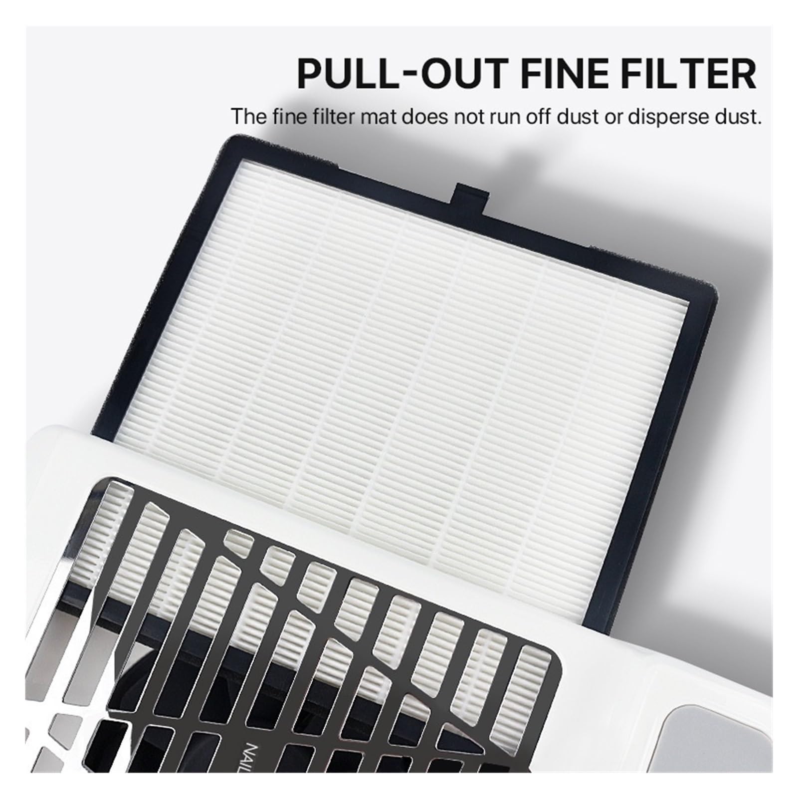 Asciuga unghie 3 in 1, aspirapolvere, cuscino for le mani, luce LED, manicure ausiliaria, rimozione, lucidatura, polvere tutto in uno Per il soggiorno o a casa