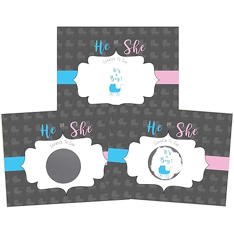 Party Scratch-Off Scratcher Lottery Tickets Interactive Fun-Filled Baby Its a Boy Gender Reveal Ideas