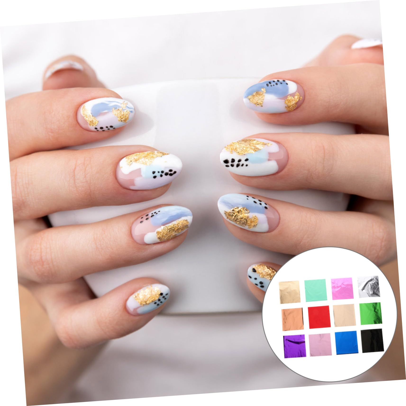 240stücke Teiliges Imitation Goldfolie Für Bastelarbeiten Mehrfarbige Blätter Für Kunst Dekoration Und Nageldesign Für Kreative Projekte Und Diy-kreationen