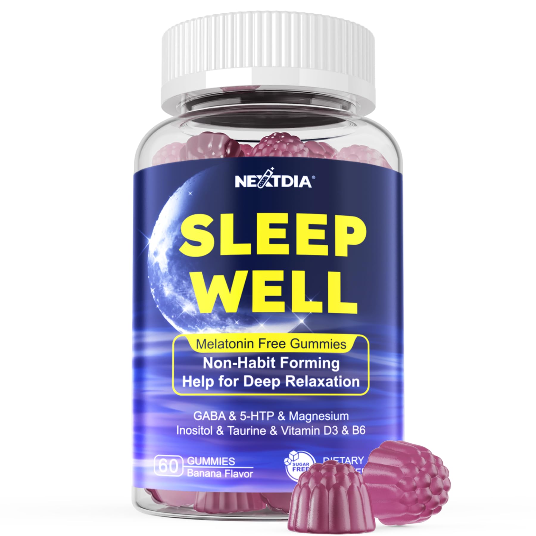 Amazon.com: Nextdia Melatonin Free Sleep Gummies, with Magnesium