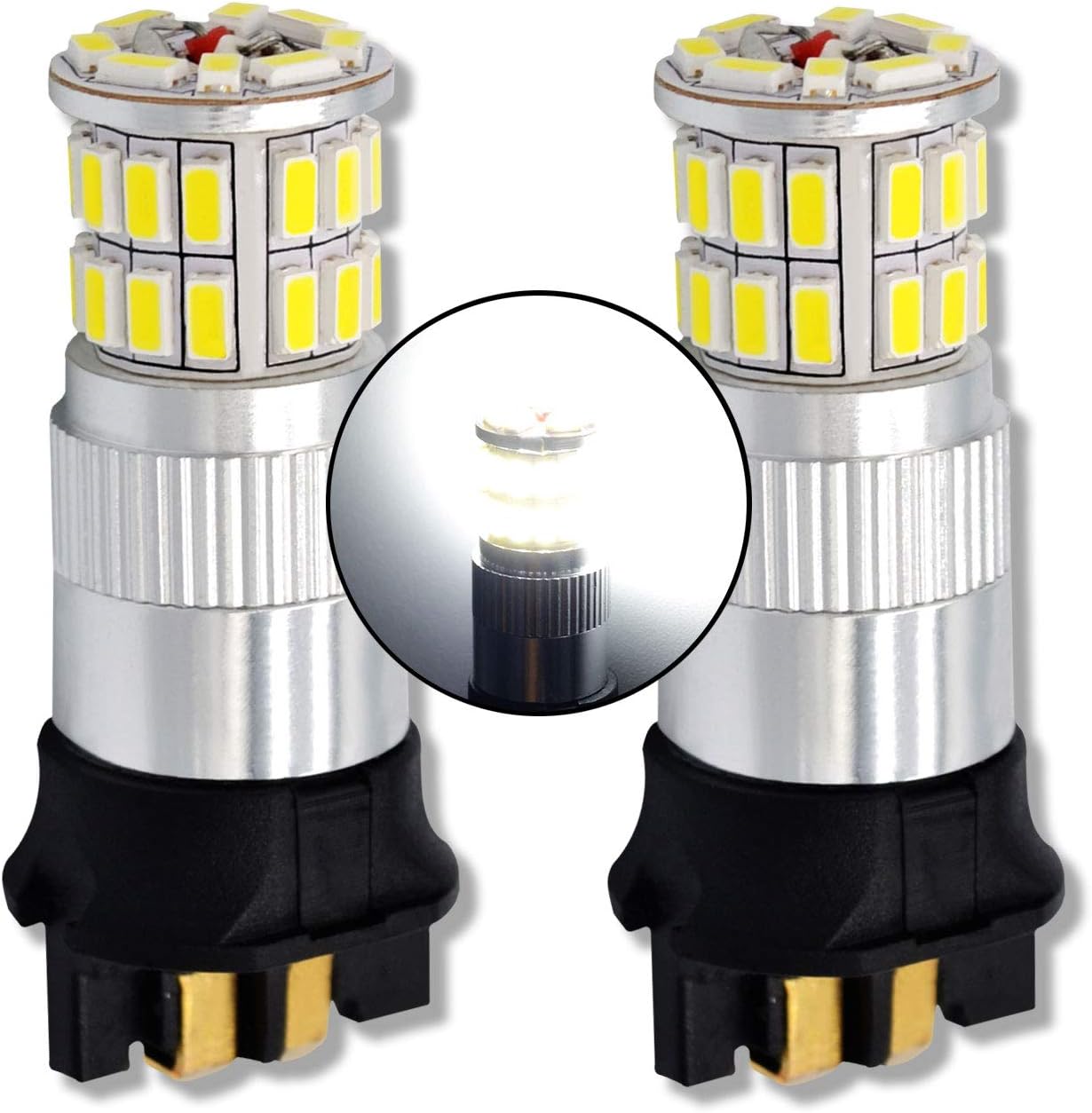 MCK Auto Ampoules LED T10 T15 W16W Canbus Ambre Orange Clignotants - Très Lumineuses Sans Erreur Pour A1 8X Et Jaguar XE