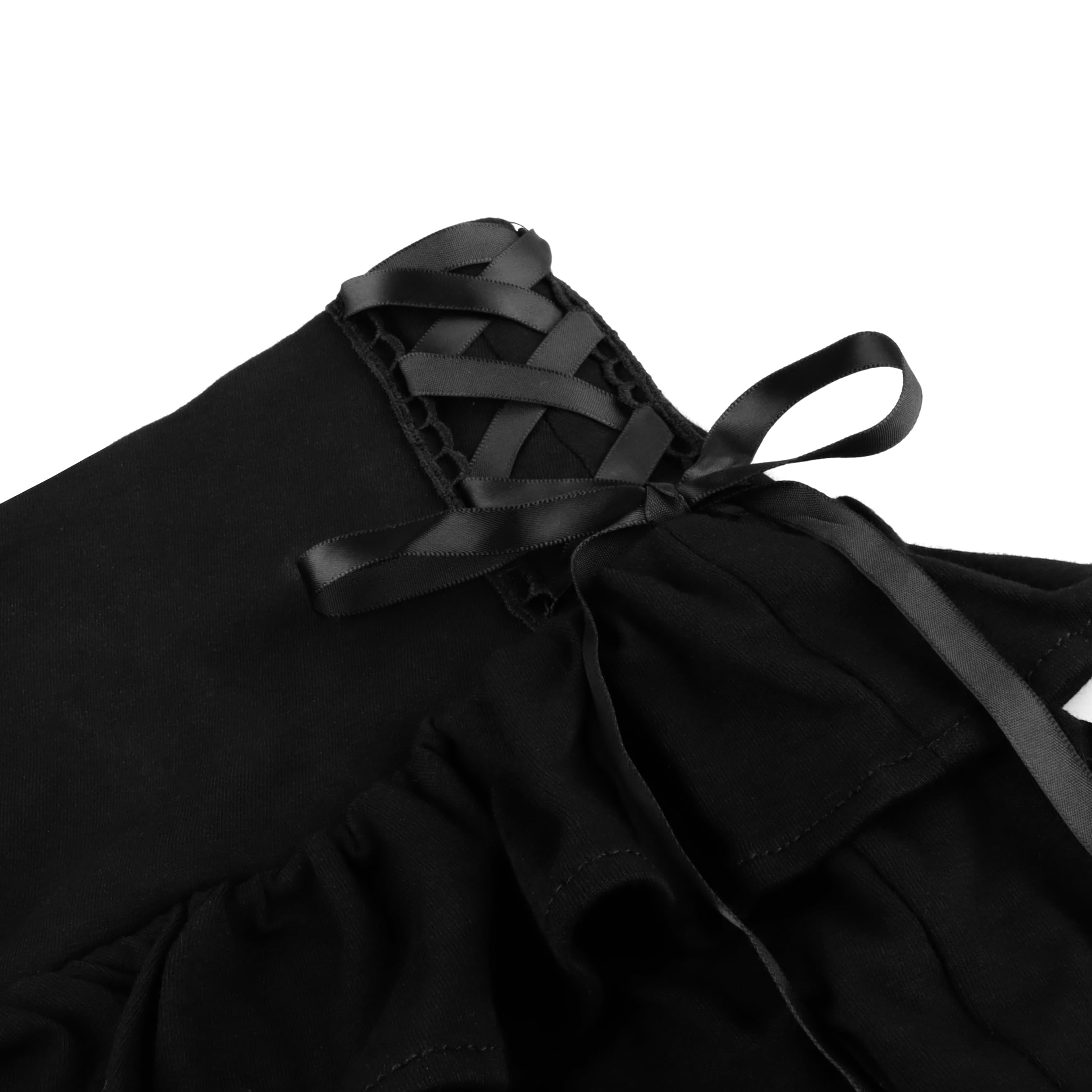 Minifalda para mujer sexy Y2k falda escalonada ropa gótica mujer trajes rave para mujer, Falda Escalonada Negra, L