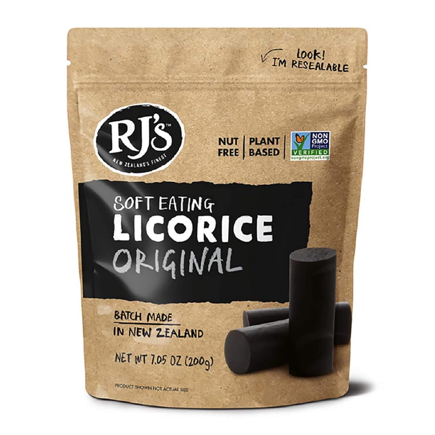 Soft Eating Black Licorice RJ's Licorice 7.05oz Bags