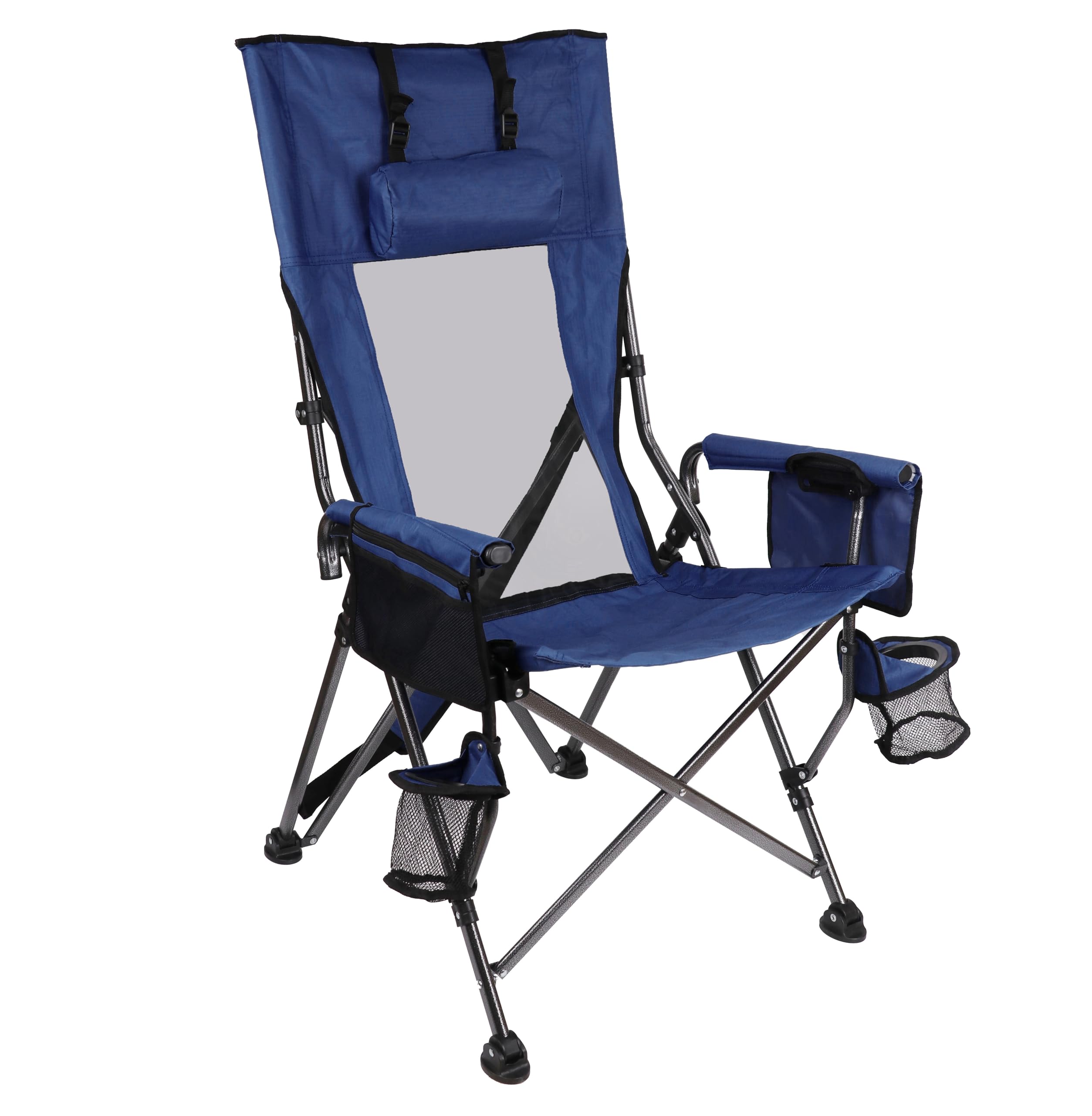 Camping Chair for Adults Folding Chair for Outside Portable Camp Chair High Back Outdoor Folding Lawn Chair includes Shoulder Strap
