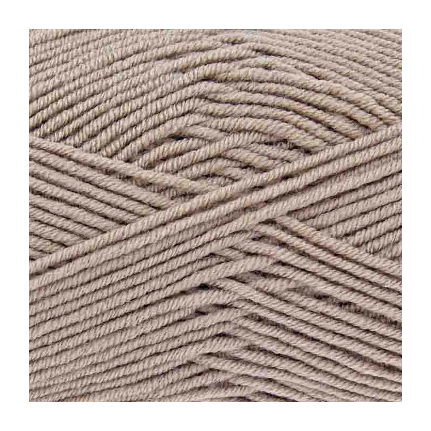 King Cole Cherished DK Yarn - 100g Ball - 100% Anti-Pilling Acrylic Double Knitting Wool - Super Soft Yarn for Baby Garments, Blankets, and Clothes (3315 Pebble)