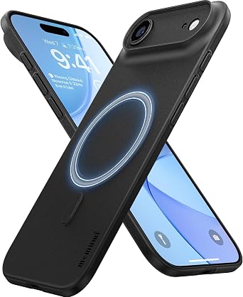 memumi Ultra Thin with Magnetic Case for iPhone Air, Super Lightweight 0.3mm Matte with Camera Full Protection for iPhone air Magnetic Case Compatible with Mag Safe in Minimalist Black