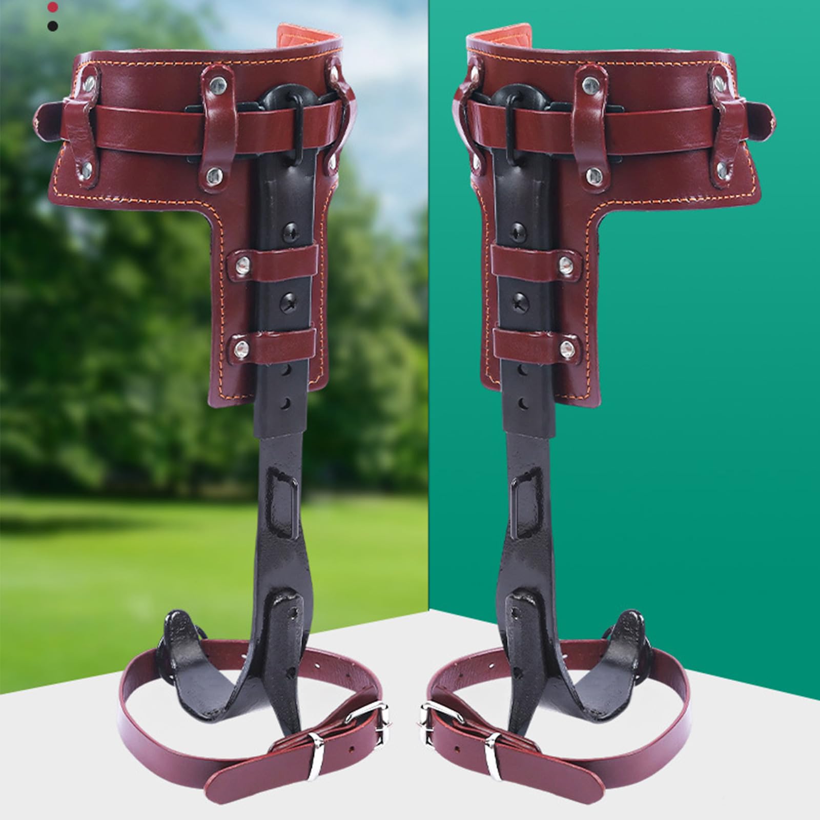 Kletterspikes aus geschmiedetem Stahl mit bequemem Wattepad Set