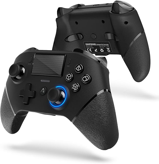 ASUSPORACE Wireless Controller for PS4 Slim/Pro/PC, Hall Sensor Trigger Dual Vibration Game Controller Remote Gamepad Joystick for Playstation 4 Console