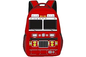 Kid-Sized Fire Truck Backpack for School Adventures