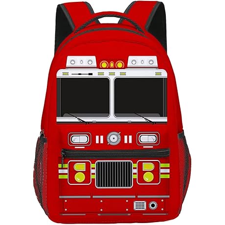 Kid-Sized Fire Truck Backpack for School Adventures
