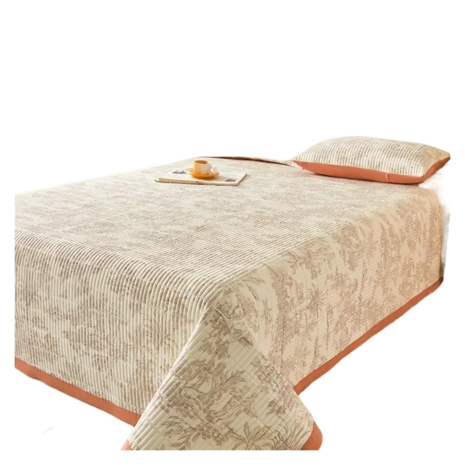 Colchas Acolchadas Funda de cama Floral gruesa de verano, funda de algodón con Clip de hilo de doble capa, colchas for dormitorio de estudiantes Ligera Colcha Cubrecama De Microfibra(Color 18,200x230c