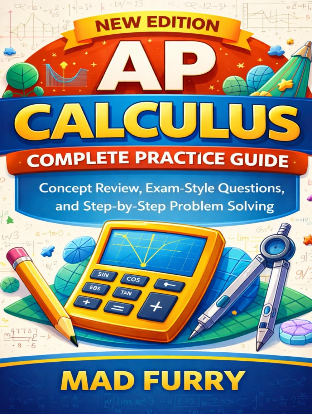 AP Calculus Complete Practice Guide: Concept Review, Exam-Style Questions, and Step-by-Step Problem Solving