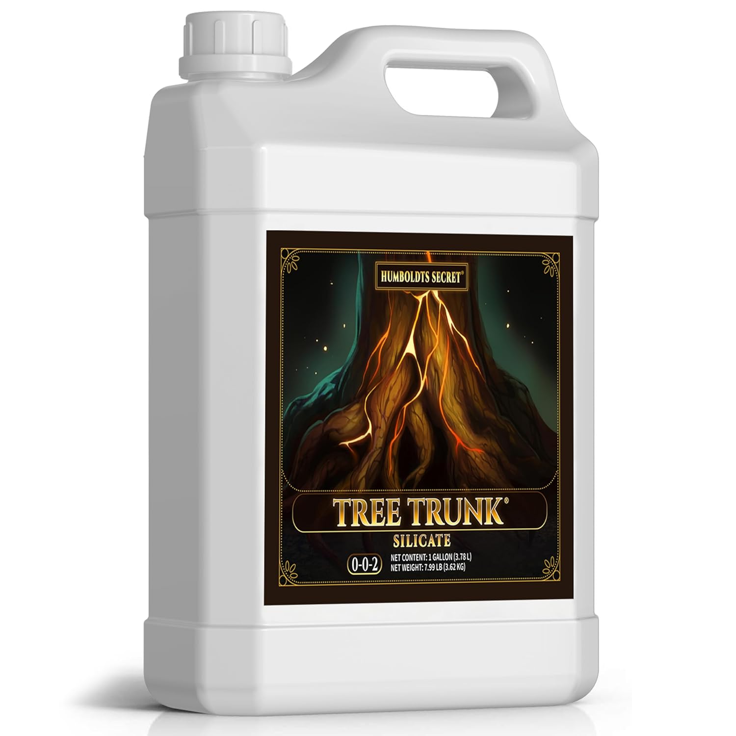 Humboldts Secret Tree Trunk | Potassium Silicate Additive | Liquid Fertilizer for Thicker Stalks, Stress Resistance & Branch Development | Indoor & Outdoor Plant Food, Hydroponic Nutrients, 1 Gallon