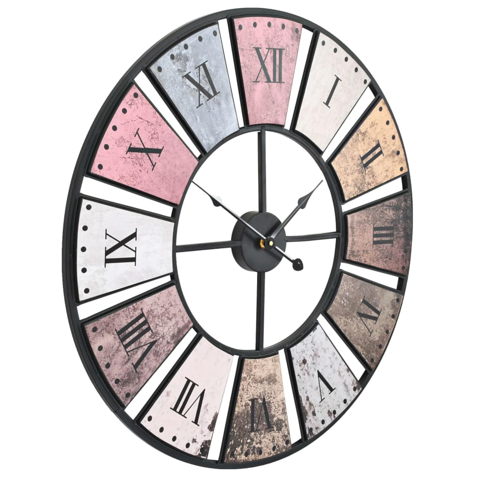 Homgoday Reloj de pared vintage con movimiento de cuarzo, 60 cm, XXL