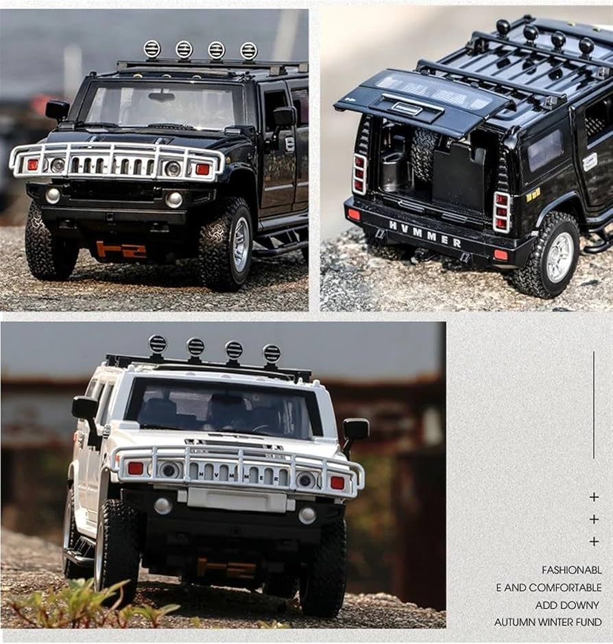 Amazon.co.jp: ミニカー スケールモデルカー 1/24 ハマー H2 合金車