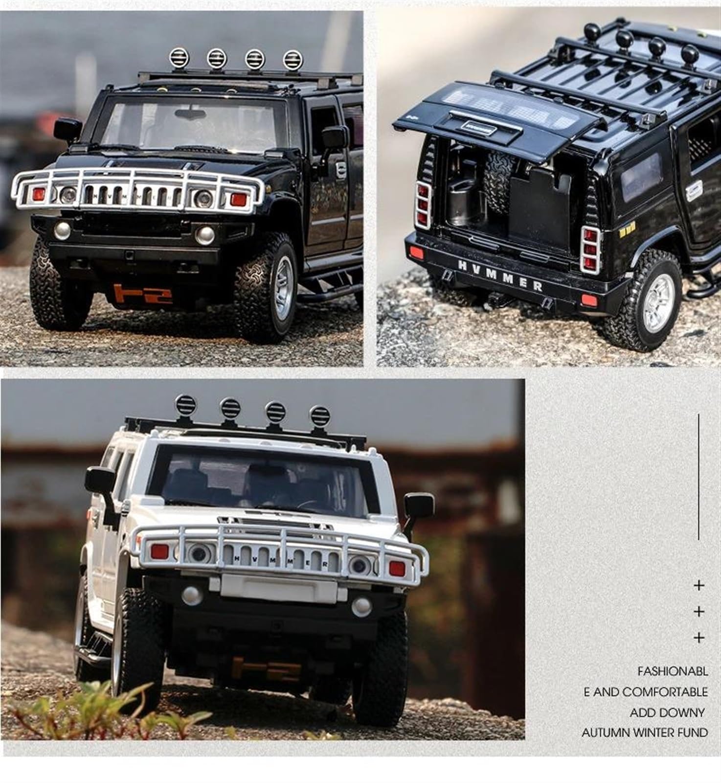 Hummer H2 ブラック 1/24ミニカー Amazon.co.jp: ミニカー スケールモデルカー 1/24 ハマー H2 合金車