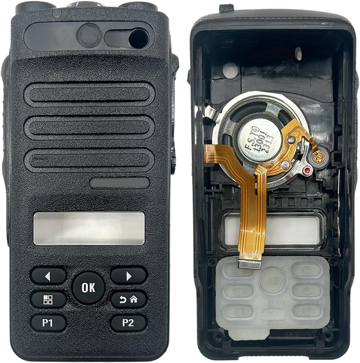 Replacement Housing Case Kit for Motorola XPR3500 Portable Radio, Front & Back Shell with Speaker, Limited Keypad, Volume & Channel Knobs, Dust Cover