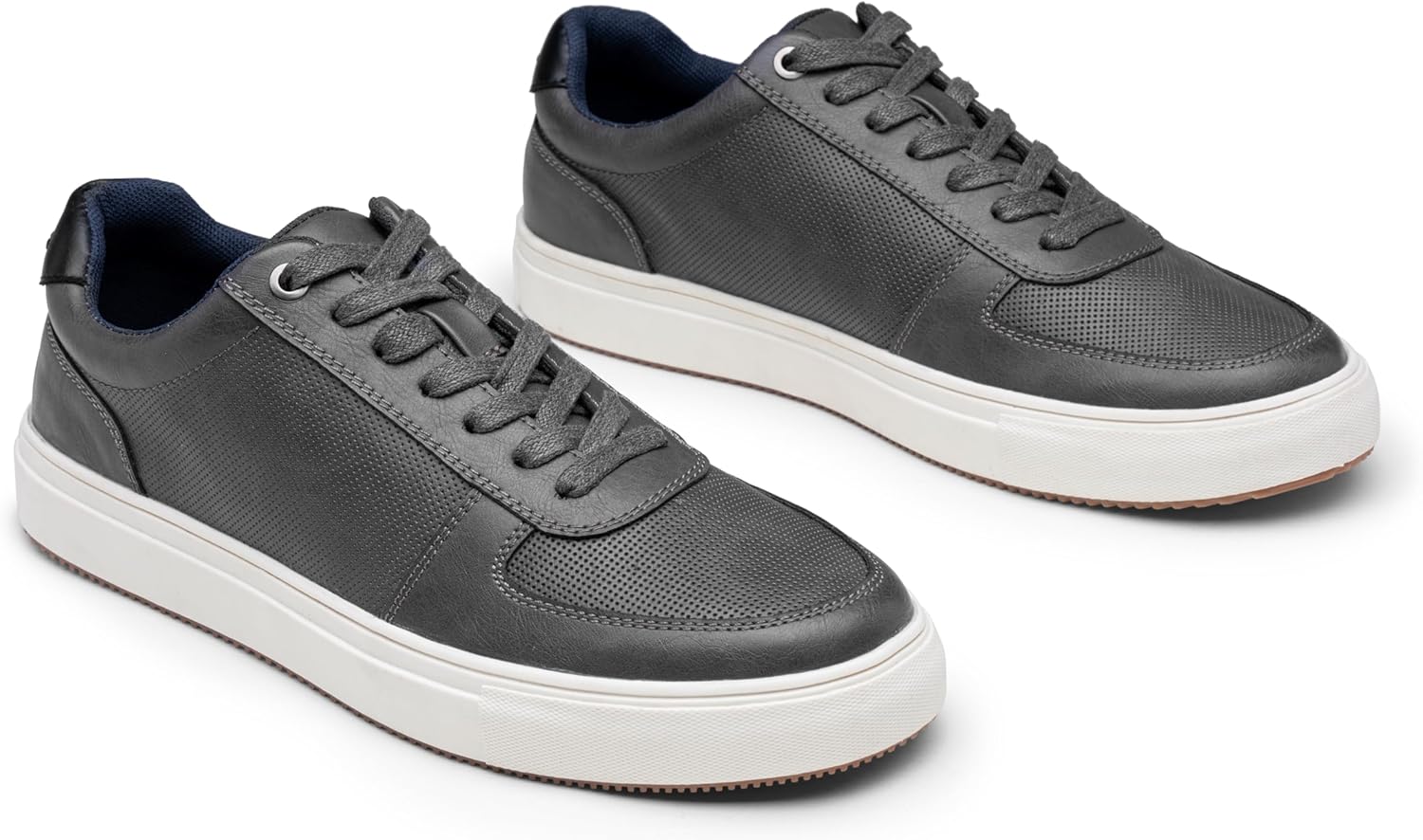 Jousen Men’s Fashion Sneakers Polished Leather Mens Dress Sneakers Stylish Retro Mens Business Casual Shoes - Image 3