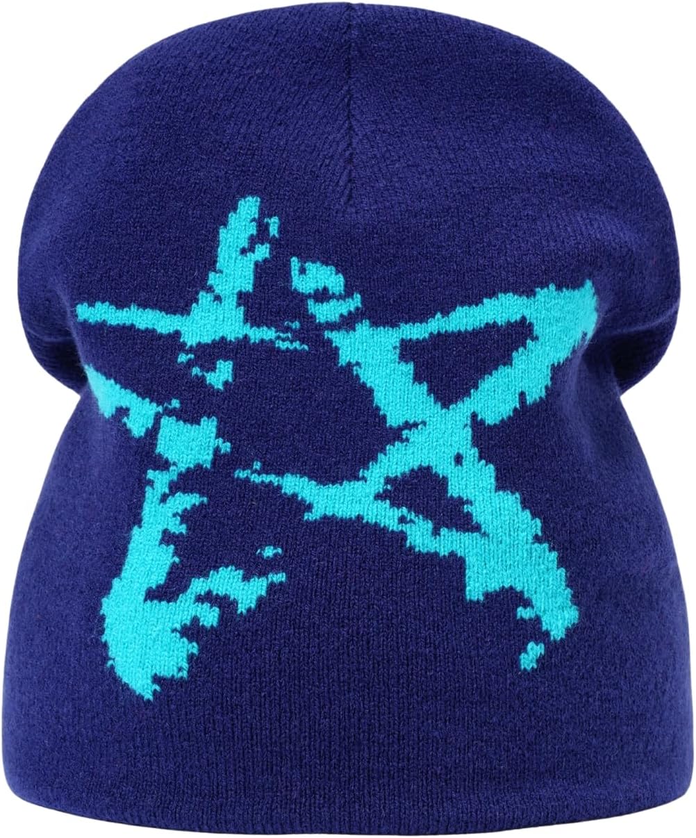 Y2K Beanie for Men Women Knitted Hat Winter Cap Streetwear Design Warm Casual Skullies Cold Weather Knit Outdoor