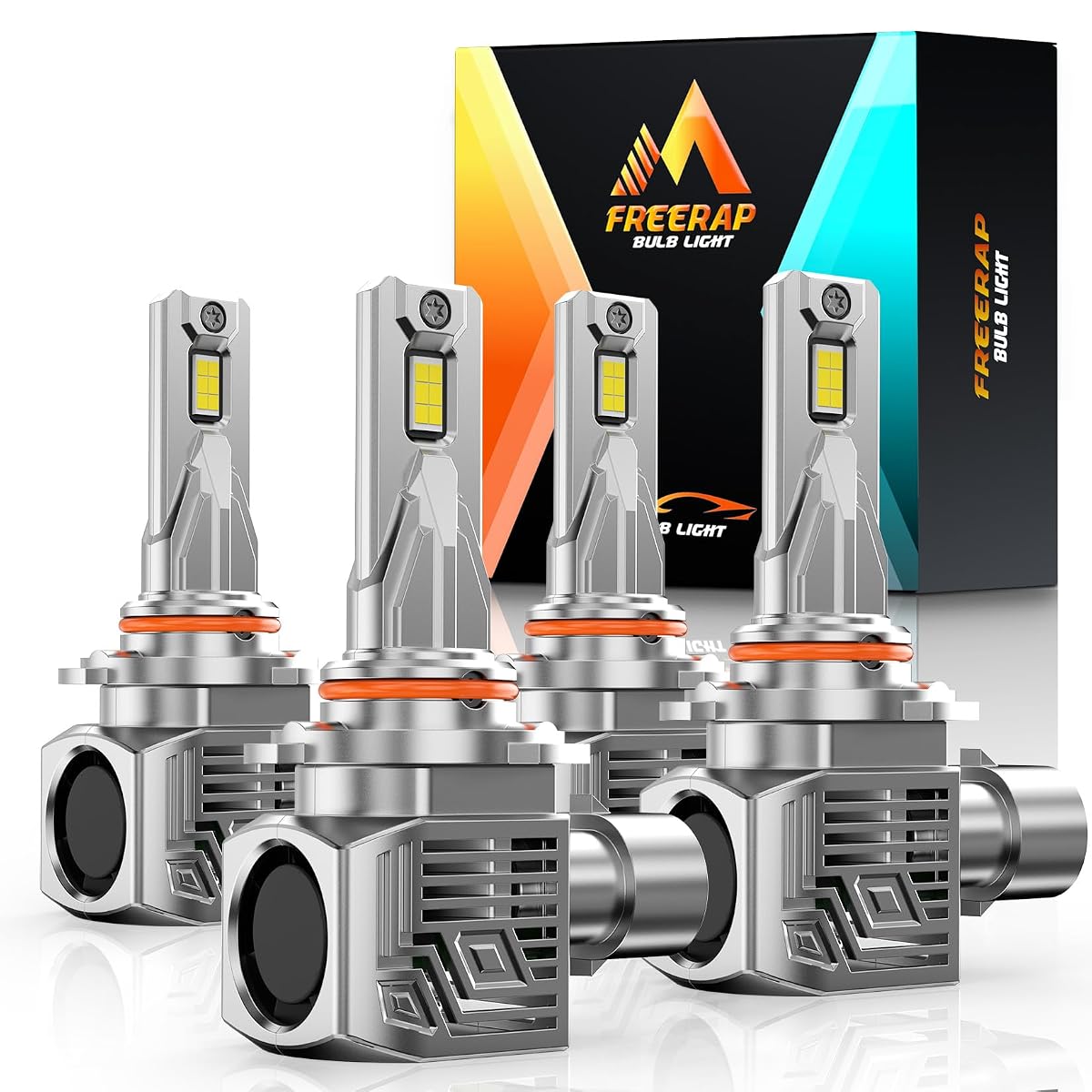 FREERAP Fog Light Bulb, 9005+9006, 64000LM, 6500K White, Plug and Play, Model
