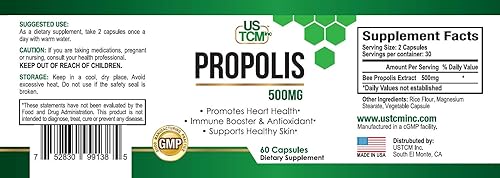 Miniatura 3 de Propóleos 500mg 17mg flavonoides 60 cápsulas vegetales