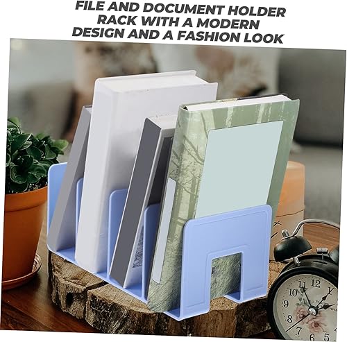 Miniatura 4 de MAGICLULU 4 sujetalibros clasificador de archivos de escritorio para revistas, soporte de archivo, tapón de libro, organizador de registros,