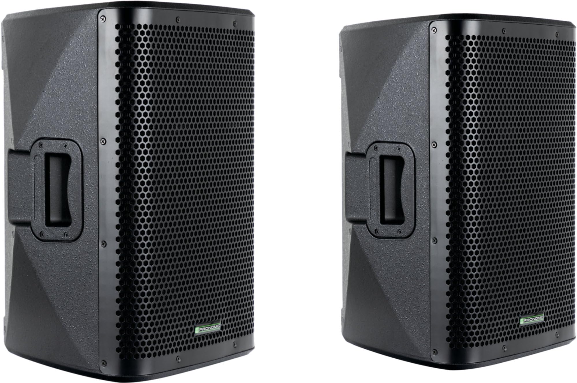 Pronomic C-210 MA Stative Set - Zwei aktive 2-Wege Boxen - Leistung: 800 Watt - 10" Woofer + 1" Hochtöner - Bluetooth und DSP-Presets - Kunststoff-Gehäuse mit Monitorschräge - inkl. Stative