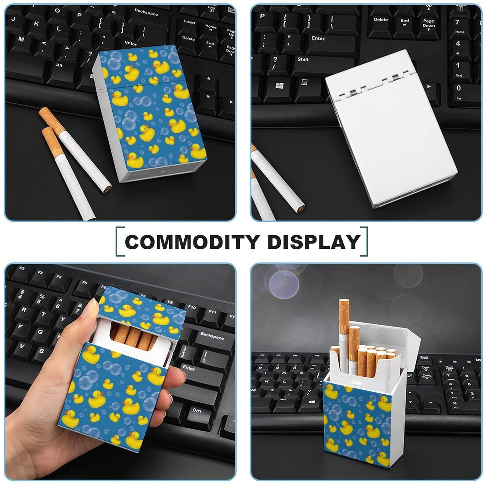 Rubber Duck An Soap Bubble Cute Cigarette Case Smoking Box Pocket Holder  Gift for Smoker Men Women : Amazon.ie: Fashion