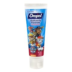Orajel Kids Paw Patrol Anti-Cavity Fluoride Toothpaste Natural Fruity Bubble Flavor 4 2oz Tube