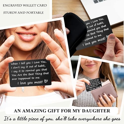 Miniatura 3 de Tarsus Pulseras con código morse con tarjeta grabada para hijo, hija, nieto, nieta, cumpleaños, Navidad, graduación, 10 pulg., Acero inoxidable, No