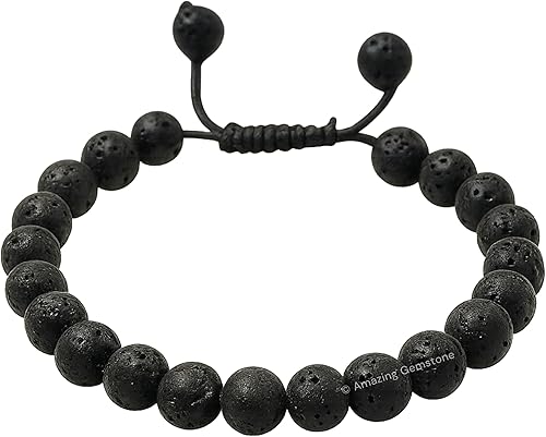 Miniatura 16 de Amazing Gemstone Crystal Bracelet for Women Men's Gifts - Protection Healing Crystal Bracelet - 8mm Gemstone Beaded Adjustable Bracelet Pulseras