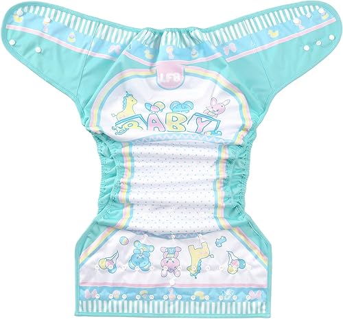 Miniatura 7 de Littleforbig Funda para pañales para adultos de tela impermeable reutilizable lavable ajustable - Baby Parade M