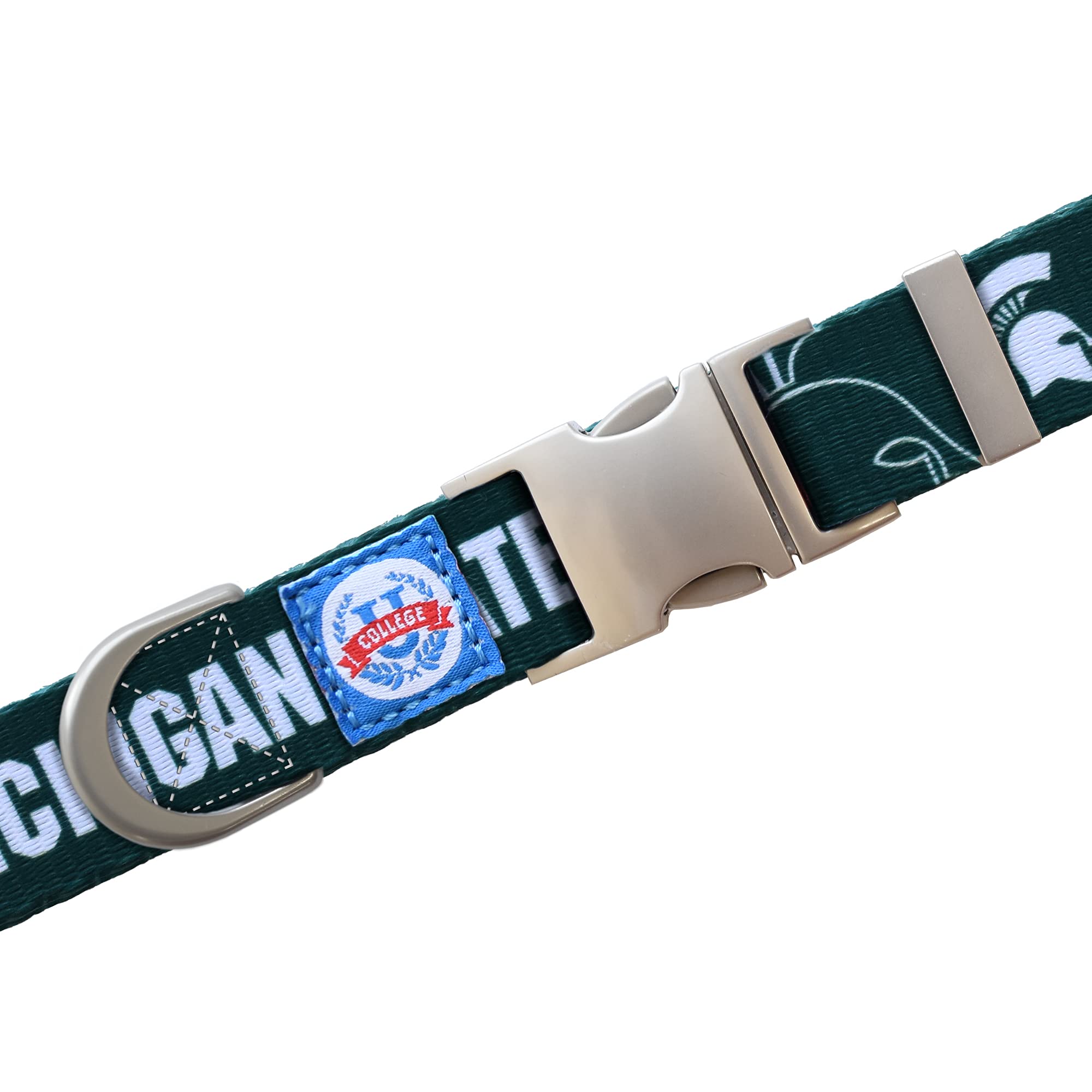 Collier pour animal de compagnie Michigan State Spartans de haute qualité aux finitions soignées