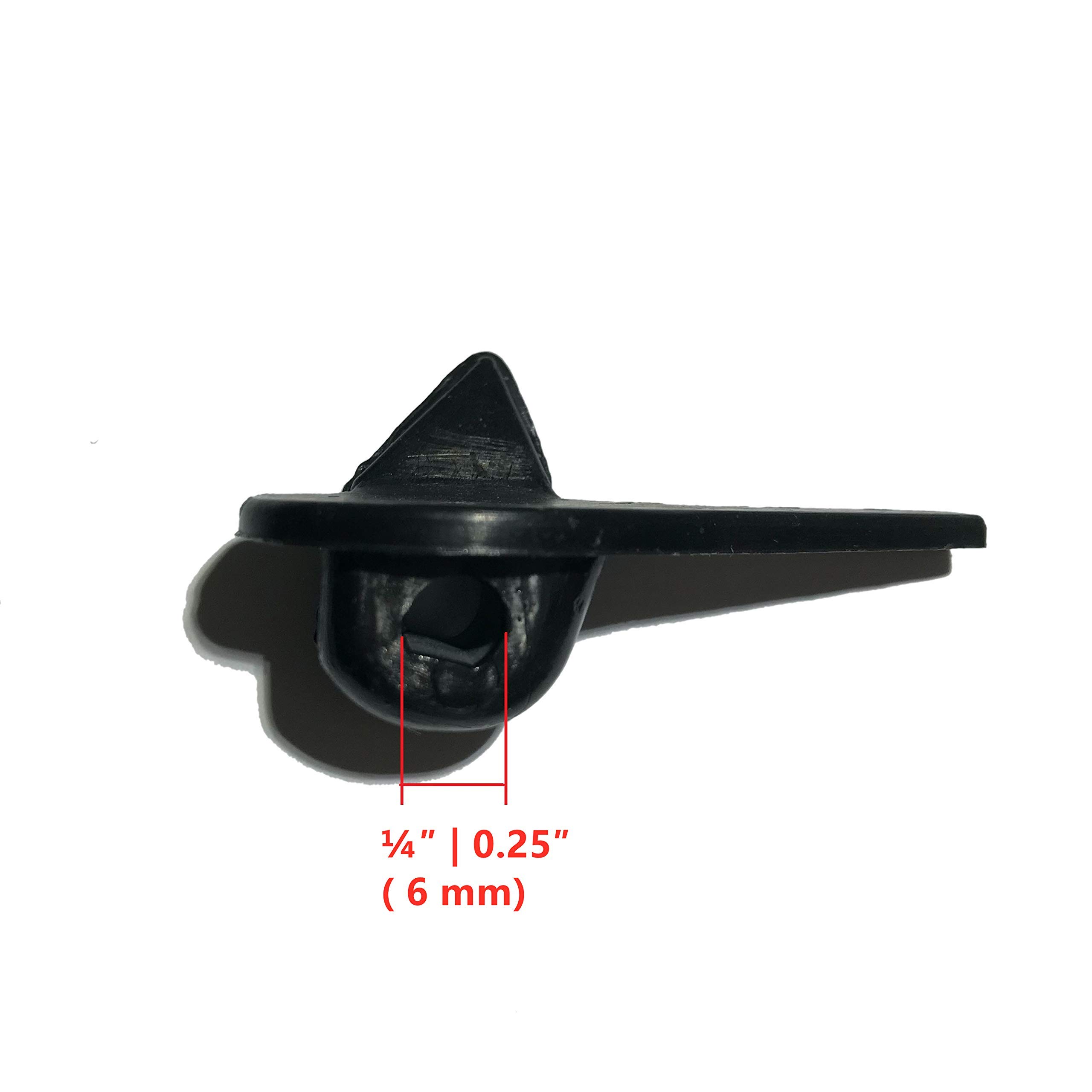 Reifenmontierer, Kunststoffeinsatz, Reifenmaschinenschutz, Felgenkantenschutz für Mount Duck Head, Nylon-Reifenentnahme, Kopfteil, 6 vorne (oben) + 6 hinten (unten) Einsatz-Kit/Packung, 5 Packungen,