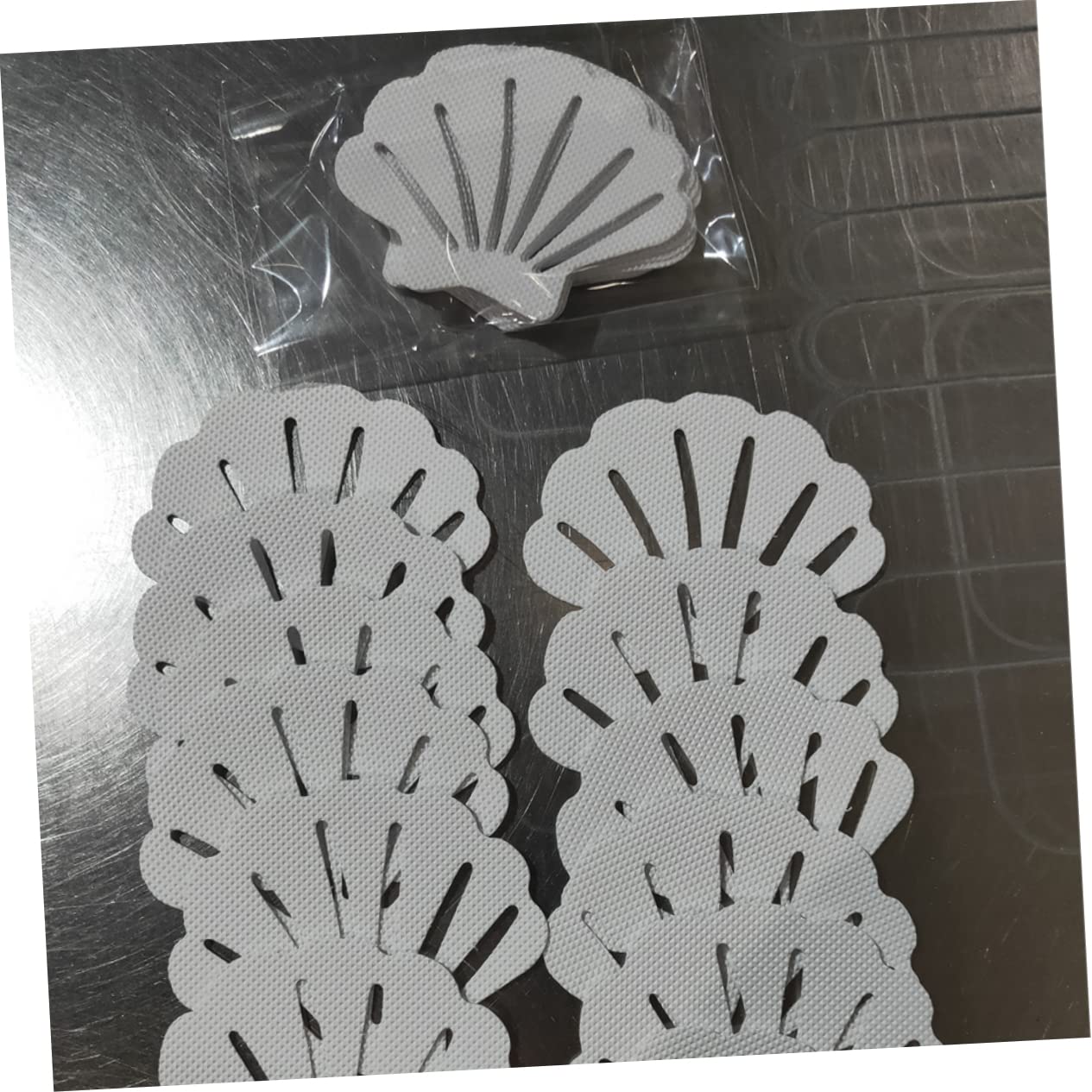 TOPBATHY 3 Series Pegatinas Antideslizantes para Forma De Concha Adhesivos De Seguridad para Bañera para Cocina Y Resbaladizos Instalación 22 Piezas X 3