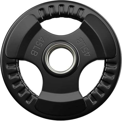 Miniatura 9 de Elevens Placas de peso de goma de hierro fundido de 2 pulgadas, placas olímpicas para levantamiento de pesas, entrenamiento de fuerza, tonificación