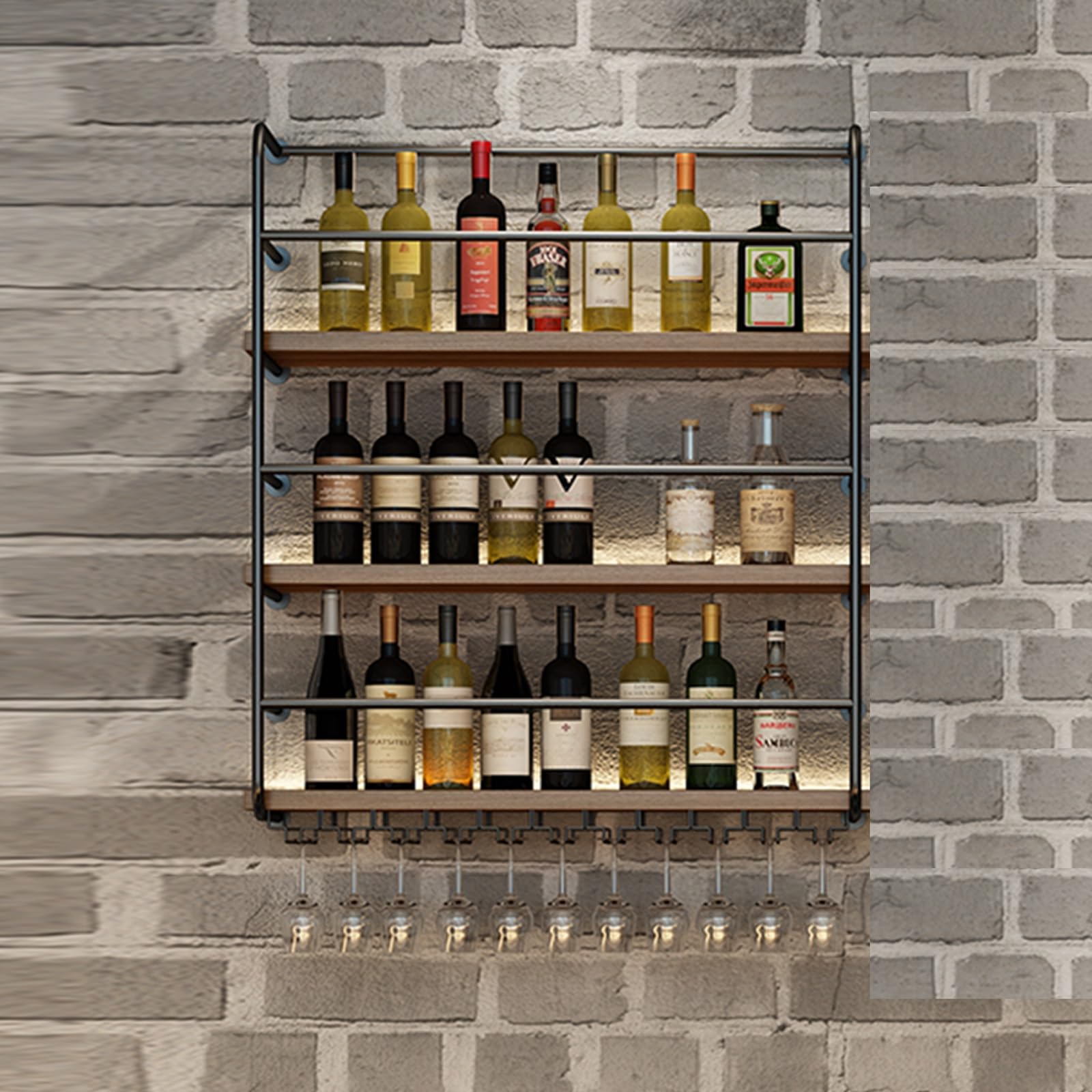 Étagère de bar pour la maison et armoire à vin murale