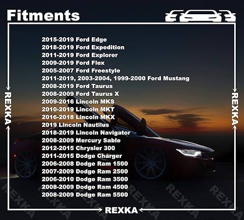 Miniatura 4 de Rexka 10 piezas de clips de retención de revestimiento de guardabarros para Ford W706092-S300 Edge Explorer Flex Mustang Taurus Chrysler 6508197AA