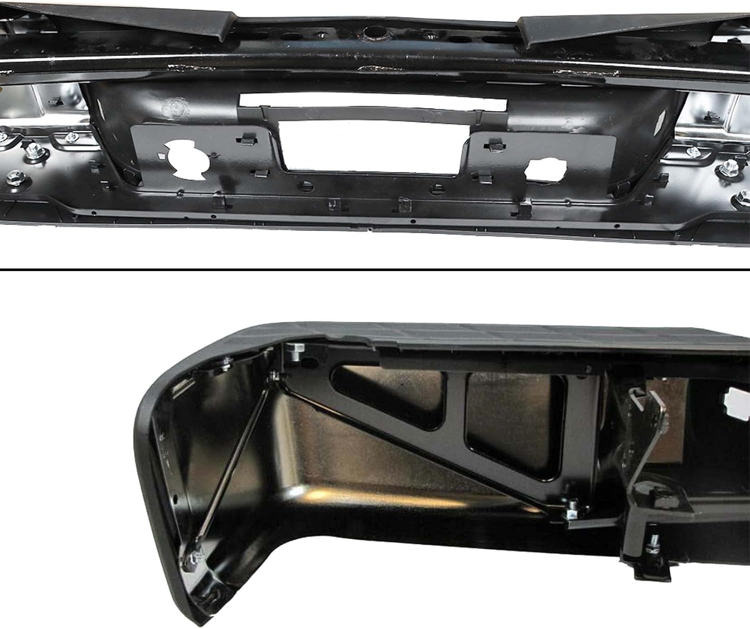 Rear Step Bumper Assembly Kit without Radar Hole Replacement for 2007-2013 Silverado Sierra 1500 Truck 22932803 GM1103147