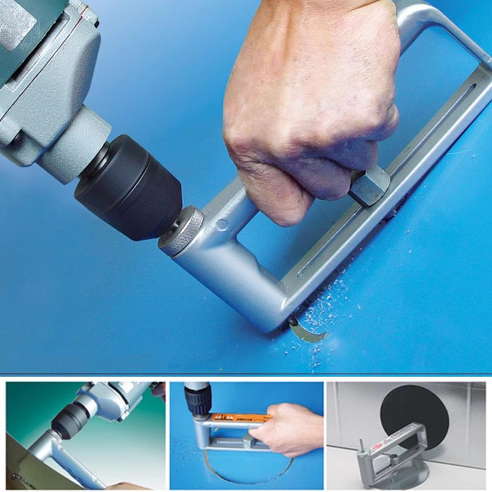 Expert Plattenschneidewerkzeug, 5,1 cm - 30,5 cm, verstellbar, für HLK-Einheiten und Reparaturprojekte im Haushalt, Blech-Rundschneider