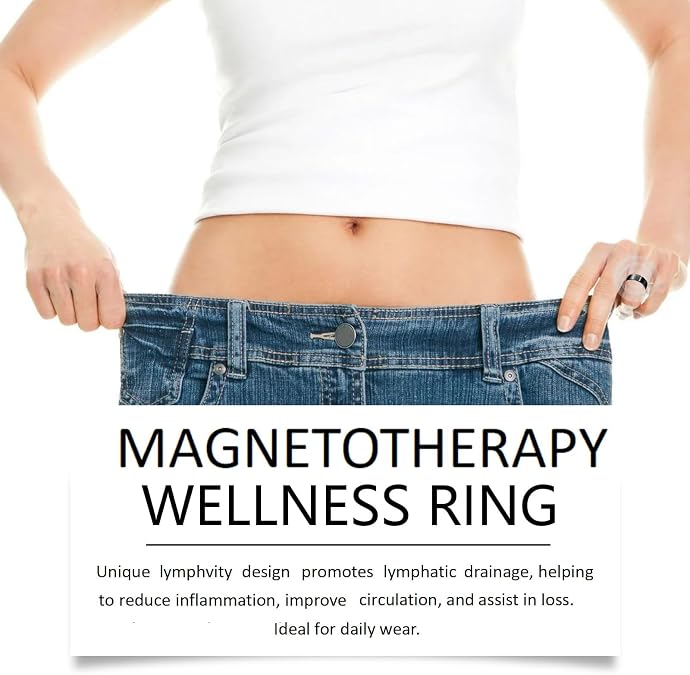 Refined Magnc Stainless Steel Auvulis Migraine Ring Magtherapy Lymphatic Drainage Rings Lymph Nodes Acupuncture Therapy Anti Snoring Rings Migraine Relief Health Jewelry for Men and Women