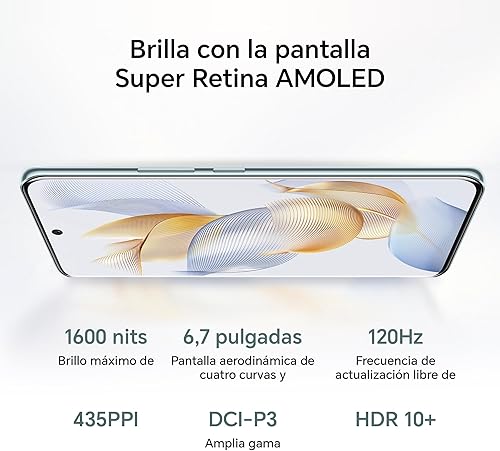 Miniatura 4 de Honor 90 Dual-SIM 512GB ROM + 12GB RAM (solo GSM  Sin CDMA) Smartphone 5G desbloqueado de fábrica (plata diamante) - Versión internacional