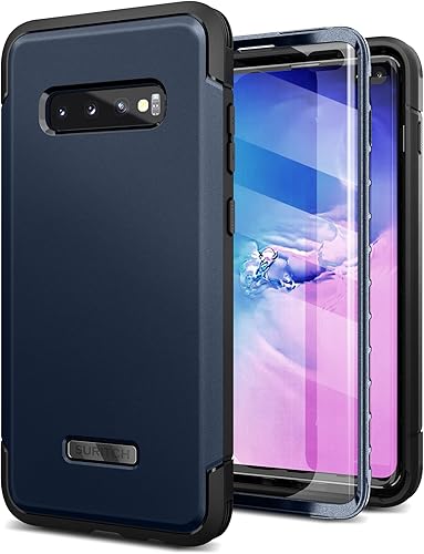 Miniatura 1 de SURITCH Funda para Samsung Galaxy S10 Plus, protector de pantalla integrado Protección completa de 360 de grado militar, a prueba de golpes,